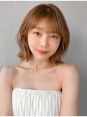 斜めバング大人可愛いモテ髪レイヤーカット美髪くびれヘア