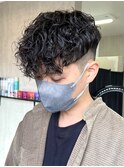 スパイラルパーマ/スペインカール/刈り上げマッシュ