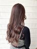 カット＋透明感カラーリタッチ＋Aujuaトリートメント　￥15620