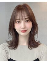 オンク 新宿(onk)&nbsp;黒髪/グレーベージュ/レイヤーロング/前髪パーマ[新宿駅]