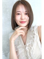 キングスベリー(Hair Relaxation King's Berry)&nbsp;シアーミニマムボブデザインカラー