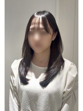 カノイ 銀座中央通り(KANOI) フェミニン韓国レイヤー/細毛でもふんわりアレンジ