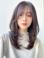 アグノス 青山(Agnos) 小顔レイヤーカットクラゲヘアーココアベージュオリーブグレー