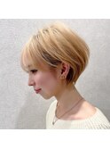 《30代40代》大人可愛い上品な丸みショートボブ【浦野】