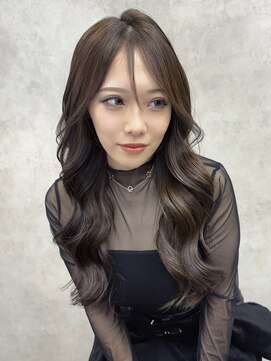 サニー 渋谷(SUNNY) レイヤーカット、ダークグレージュ、ハッシュカット