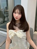 ノク 渋谷(nok)&nbsp;イメチェンピンクベージュ前髪