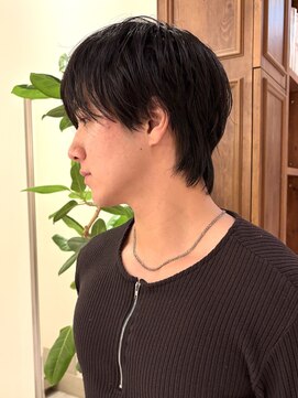 ビュートリアム265(BEAUTRIUM 265) ストレートマッシュウルフ シースルーバング メンズヘア銀座
