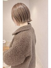 ウーラ 三条店(uura) カジュアル切りっぱなしボブ×ハイトーン
