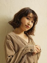 くしゅっと癖毛風ボブ