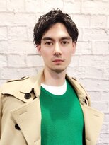 グレイスフル バーバープラチナム 六本木店(Graceful Barber platinum)&nbsp;自然なくせ毛風パーマ束感ツーブロック