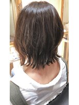 キュキュラ(CuCuLa)&nbsp;30代40代◎ひし形シルエット小顔前下がり外ハネ切りっぱなしボブ