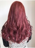 ダブルカラー ピンクヘアー