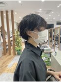 スタイリング簡単パーマショート