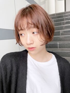 アイティーバイアルバム 藤沢店(IT by ALBUM) 丸みボブ_グレージュカラーボブウルフココアベージュ_48905