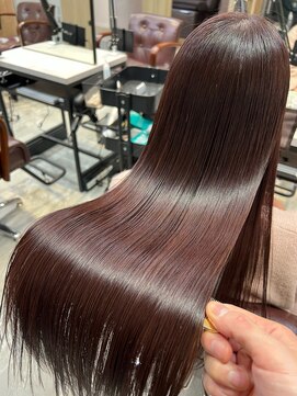 アディクト 東陽町西口(addict) 大人かわいい髪質改善カラー＿ココアブラウン＿ロング［東陽町］