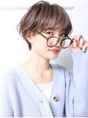 大人可愛い小美髪ツヤ髪前下がりショートボブ丸みショートA5