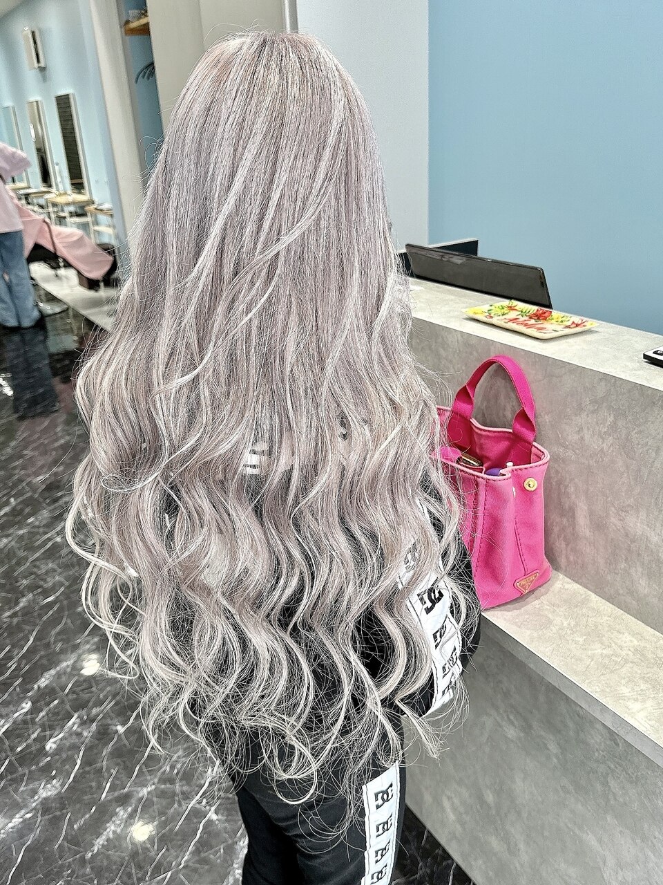 65㎝ イエローブラウンシールエクステ100本 シルバー40本 シルバー100