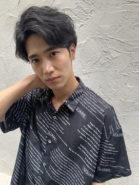 ロニカ 銀座(LOuNICA) センターパート/マッシュスタイル/ニュアンスパーマ