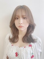 イーストハムヘッドショップ(EAST HAM head shop) 韓国レイヤーカット/ミルクティーベージュ