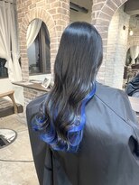 アクロ あべの店(ACRO)&nbsp;【インナーグラデーション】ブラック×ブルー