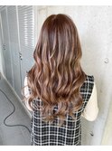 ナチュラルブラウン エクステ ロング 10代 20代