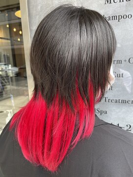 バジオットエイチ(BUZZIoT h) 【デザインカラー】エフェクトブリーチ×BLACK&RED