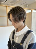 メンズハイライト/センターパート