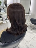 ミディアム/美肌カラー/トリートメント/髪質改善