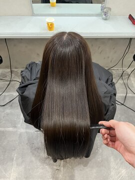 アンダーバーホワイト 広島 本通店(_WHITE) 髪質改善美髪カラー×透明感ブラウン