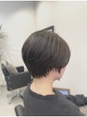 似合わせカット/ショート/ショートボブ/アッシュブラウン/前髪