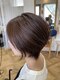 ハグヘアーワークス(hug hair works)の写真/お客様一人一人の骨格やクセを見極めて、女性らしい丸みのあるナチュラルなショートスタイルを実現＊