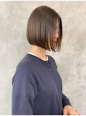切りっぱなしボブ