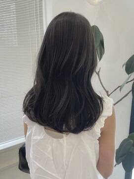 ヘアーアイスカルテット(HAIR ICI QUARTET) 透明感ブリーチなしグレージュカラー韓国風艶髪レイヤー