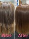 パレット ほのか店(Palette)の写真/髪をダメージから守る！オーガニックカラー×髪質改善トリートメントで叶う、理想のうるツヤ髪♪