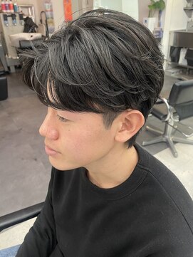 グッドタイムエフティフィフス 横浜西口(GoodTimes ft.fifth) センターパートニュアンスパーマフェザーパーマカルマパーマ30代