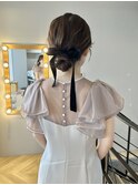ヘアセットヘアアレンジシニヨン結婚式◎二次会パーティー