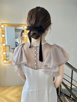 ヘアセットヘアアレンジシニヨン結婚式◎二次会パーティー