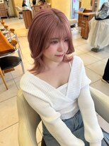 ファーレンピュア(FAHREN PURE) ピンクベージュ/ダブルカラー/韓国ヘア/ミディアム/和光市