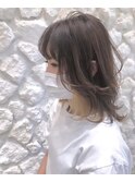 Moana【うるま】#イヤリングカラー#レイヤーカット#ベージュ