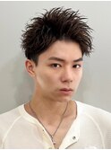 アップバング/韓国マッシュ/ニュアンスパーマ[下北沢/men's]