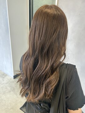 エイト ヘアサロン 渋谷本店(EIGHT) ブリーチなしダブルカラー×ヘーゼルベージュ