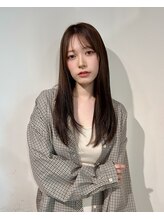 リジェール 鶴舞店 レイヤーロング/ハッシュカット/シルキーベージュ/鶴舞