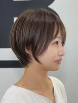 ブレス ヘアデザイン(BLESS hair design)&nbsp;東静岡ショートボブくびれショートイルミナカラー顔周りレイヤー