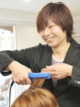 カウンセリングから仕上げまで一人のスタイリストが担当♪担当が変わるストレスが無く、理想の仕上がりに◎