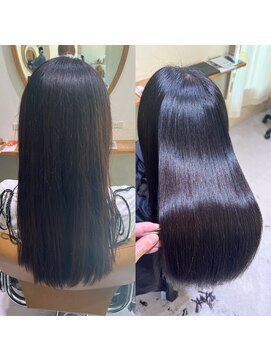 ゴカンムード(Gokan mood) 髪質改善縮毛矯正ハイライトダブルカラーショートカット30代40代