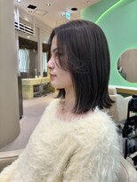 ボヌール 西宮北口(Bonheur)&nbsp;結んでも可愛い！輪郭をカバーする顔周りカットと外ハネボブ