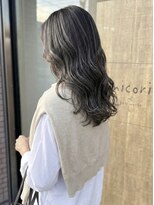ニコリヘアワークス(nicori hair works)&nbsp;レイヤー×ハイライト×フォギーベージュ3