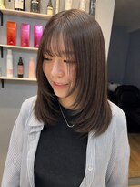 ベルベットヘア 千早店(Velvet hair)&nbsp;◎髪質改善カラー×グレージュ×顔周りレイヤー【みつ】