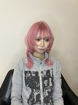 バズ サッポロ バイ フィーネ(BuzZ sapporo by Fi-Ne)&nbsp;prettyアニメ風クラゲヘア、ペールピンクカラー