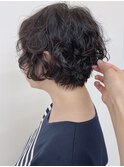 【morio原宿】ひし形ショートボブ　ゆるふわパーマ　ふんわり